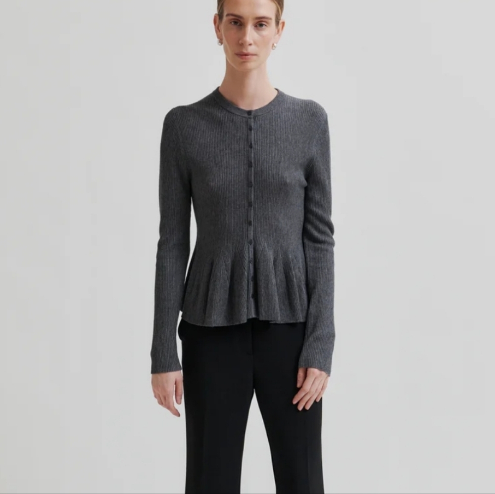Nova Ribbed Cardigan - Picture 4 of 9